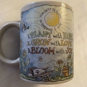 The Boyds Collection Ltd. Bearware Pottery Works Mug 1998 Sunny Day Sunflowers